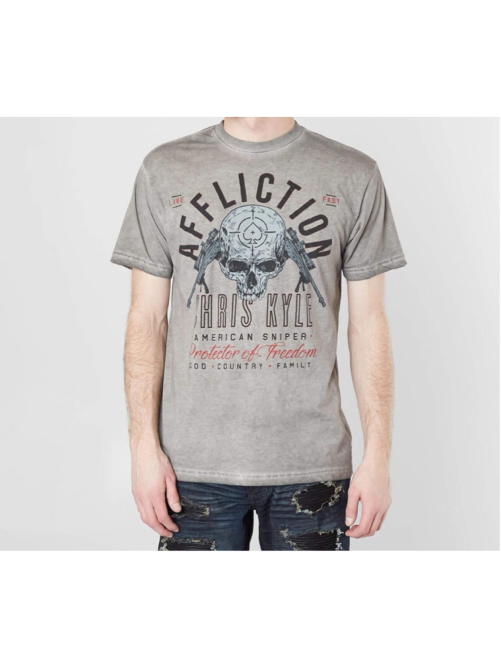 Affliction Breathless Chris Kyle American sniper Tshirt 3XL